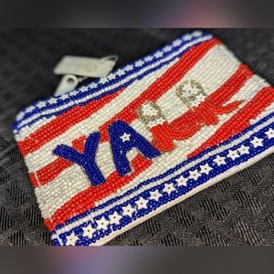 Cowgirl Boots YALL Beaded Change Purse.